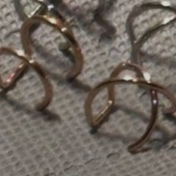 Cuff Earrings - No Piercing Needed! Each Selection Comes with 2 Rose Cuffs NWT - Picture 2 of 4